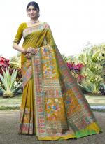 Soft Pure Silk Green Traditional Wear Weaving Saree